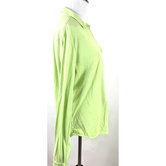 Stio Women's Bright Green Button Up Long Sleeve Shirt Size large - Picture 3 of 9